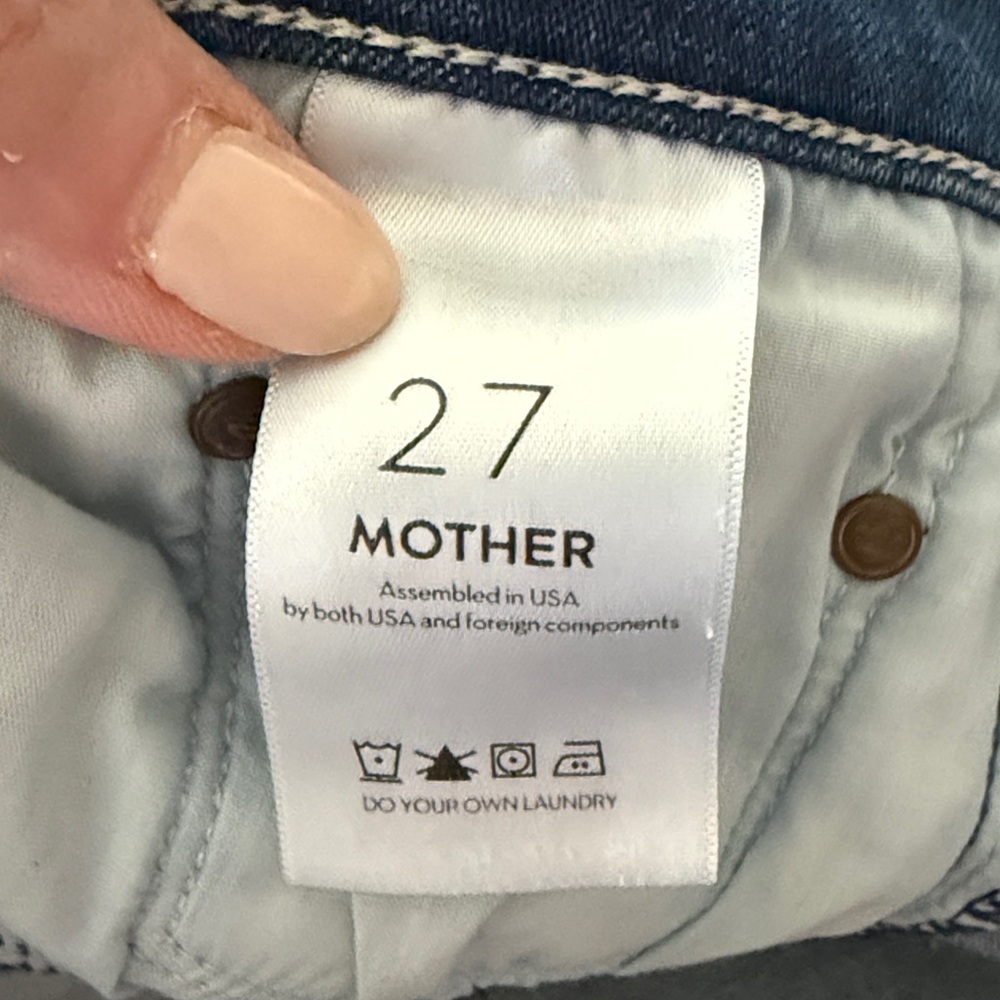 MOTHER The Insider Ankle High Rise Bootcut Ankle Jeans The Road to Paradise W-27 - Picture 13 of 16